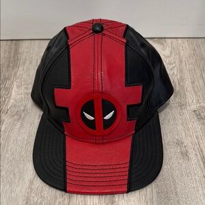 Kids Red and Black Superhero Costume Hat Deadpool